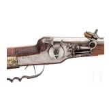 A Saxon wheellock carbine, dated 1672