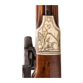 A Saxon wheellock carbine, dated 1672