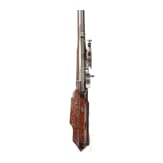 A German hunting wheellock rifle, the stock inlaid with staghorn, circa 1700