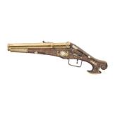 A rare mortar-wheellock pistol with a bronze barrel, Nuremberg, circa 1590