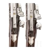 A pair of silver-mounted flintlock rifles, Elferding, Onoldsbach (Ansbach/Bavaria), circa 1730