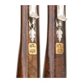 A pair of silver-mounted flintlock rifles, Elferding, Onoldsbach (Ansbach/Bavaria), circa 1730