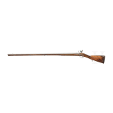 A French flintlock shotgun with chiselled decorations, circa 1740