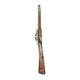A French flintlock shotgun with chiselled decorations, circa 1740