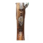 A French flintlock shotgun with chiselled decorations, circa 1740