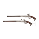 A pair of long flintlock pistols, Brescia, circa 1660
