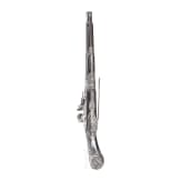 A chiselled flintlock pistol, Brescia, late 17th century