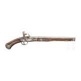 A flintlock pistol, Poncino Borgognone of Brescia, circa 1680