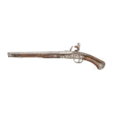 A flintlock pistol, Poncino Borgognone of Brescia, circa 1680