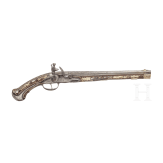 A Bohemian flintlock pistol with lavish bone inlays, circa 1690/1700