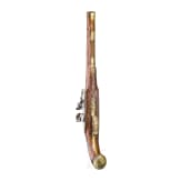 A silver-inlaid flintlock pistol, Ulrich M&auml;ntz, Brunswick, ca. 1740