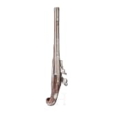 A silver-mounted long flintlock pistol, Dresden, ca. 1740