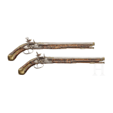 A pair of Miquelet pistols by Caltrani in Gardone Val Trompia, 1st half of the 18th century