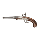 A flintlockpistol by Perret in Dijon, ca. 1760