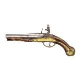 A Brescian flintlockpistol by Givan Batista Zugno, ca. 1760