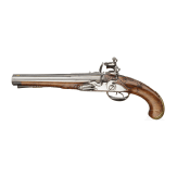 A French or Italian double-barelled flintlockpistol, ca. 1780