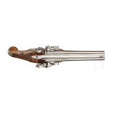 A French or Italian double-barelled flintlockpistol, ca. 1780
