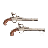 A pair of flintlock travel pistols, Turin, ca. 1780