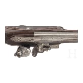 A Belgian flintlock pistol with Italian barrel, Mathias Minick, Li&egrave;ge, 2nd half of the 18th century