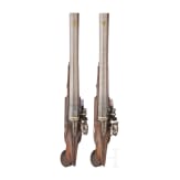 A cased pair of flintlock pistols with a detachable stock, H. W. Mortimer & Co. of London, circa 1810