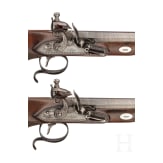 A cased pair of flintlock pistols with a detachable stock, H. W. Mortimer & Co. of London, circa 1810