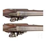 A cased pair of flintlock pistols with a detachable stock, H. W. Mortimer & Co. of London, circa 1810