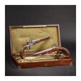 A pair of flintlock pistols by Delpire in Paris, circa 1810