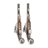 A pair of Spanish miquelet pistols, Jose Ma. Alberdi, circa 1810