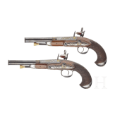 A pair of Spanish miquelet pistols, Jose Ma. Alberdi, circa 1810