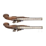 A cased pair of flintlock pistols, Pirmet of Paris, circa 1815