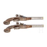 A cased pair of flintlock pistols, Pirmet of Paris, circa 1815