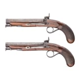 A cased pair of percussion pistols, Edward & William Bond, London, circa 1840