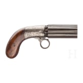 A percusion pepperbox, J.R. Copper, Birmingham, ca. 1850