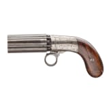 A percusion pepperbox, J.R. Copper, Birmingham, ca. 1850