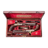 A cased pair of deluxe percussion pistols, Joseph Charles Reilly, London, circa 1850