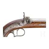 A pair of French percussion pistols, Paul Boithard, St. Etienne, circa 1860
