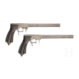 A cased pair of underhammer target pistols, Cusson et Rossignol of Clermont-Ferrand, circa 1855