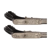 A cased pair of underhammer target pistols, Cusson et Rossignol of Clermont-Ferrand, circa 1855