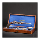 A cased breech-loading percussion pistol by Gastinne Renette in Paris, circa 1860