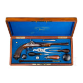 A cased breech-loading percussion pistol by Gastinne Renette in Paris, circa 1860