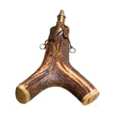 A carved Transylvanian powder flask, 18th/19th century