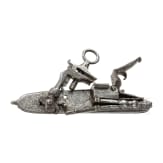 A Miquelet lock with erotic decoration, Italy, 18th century