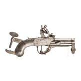 A alerting flintlock pistol, system Regnier, Flemish/French, ca. 1800