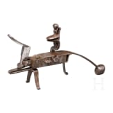 A flintlock table-lighter, German, 18th century