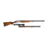 A Simson Suhl over-and-under shotgun with rifle-shotgun interchangeable barrel and Hensold scope