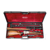A cased Blaser M SR 850/88 Luxus repeating rifle with interchangeable barrel and Zeiss scope