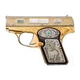 A cased Norinco M 84 in gold finish