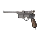 A Mauser C 96 - six-shot Cone hammer ("officer's version with reduced weight")