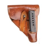 An Ortgies pistol, 1st version with holster