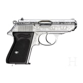 A cased engraved and chrome plated Walther PPK-L Ulm